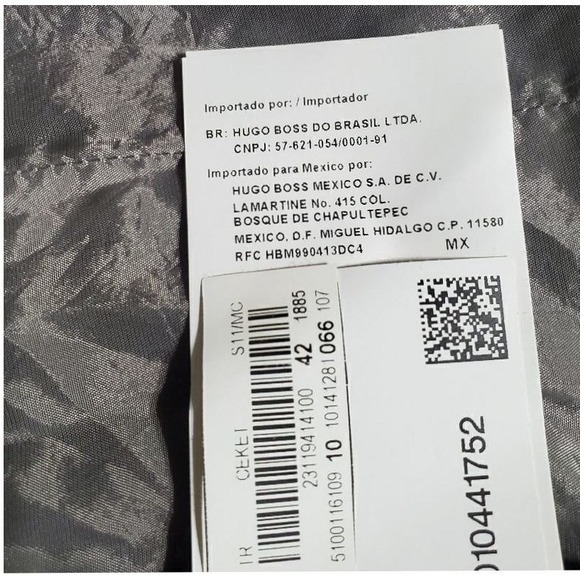 Boss‎ Hugo Boss Blazer Jacket Business Career Minimalist Gray Size US 10 Nwot - Picture 5 of 12